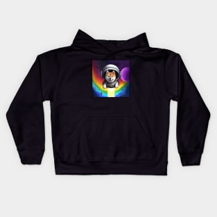 Rainbow Space Shiba Kids Hoodie